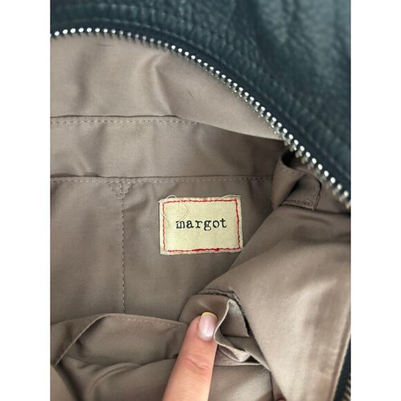 Margot Black Leather Crossbody Shoulder Bag Purse - Picture 5 of 5